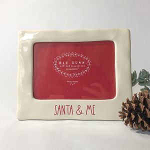 Rae Dunn Santa & Me Photo Frame NWOT